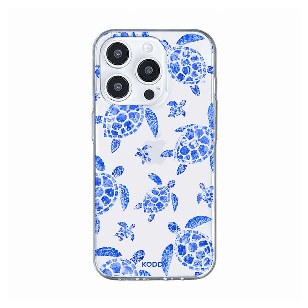 Blue Lagoon Sea Turtle Clear Phone Case