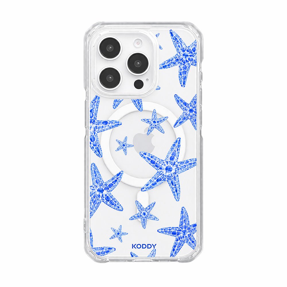 Blue Lagoon Starfish Clear Phone Case