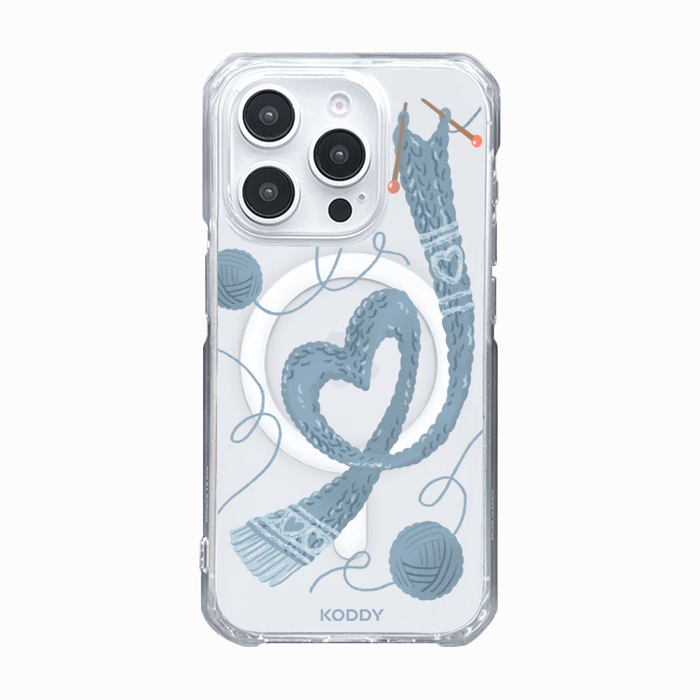 Blue Muffler Knitting Phone Case