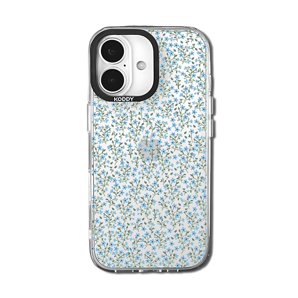 Blue Wildflower Floral iPhone Case