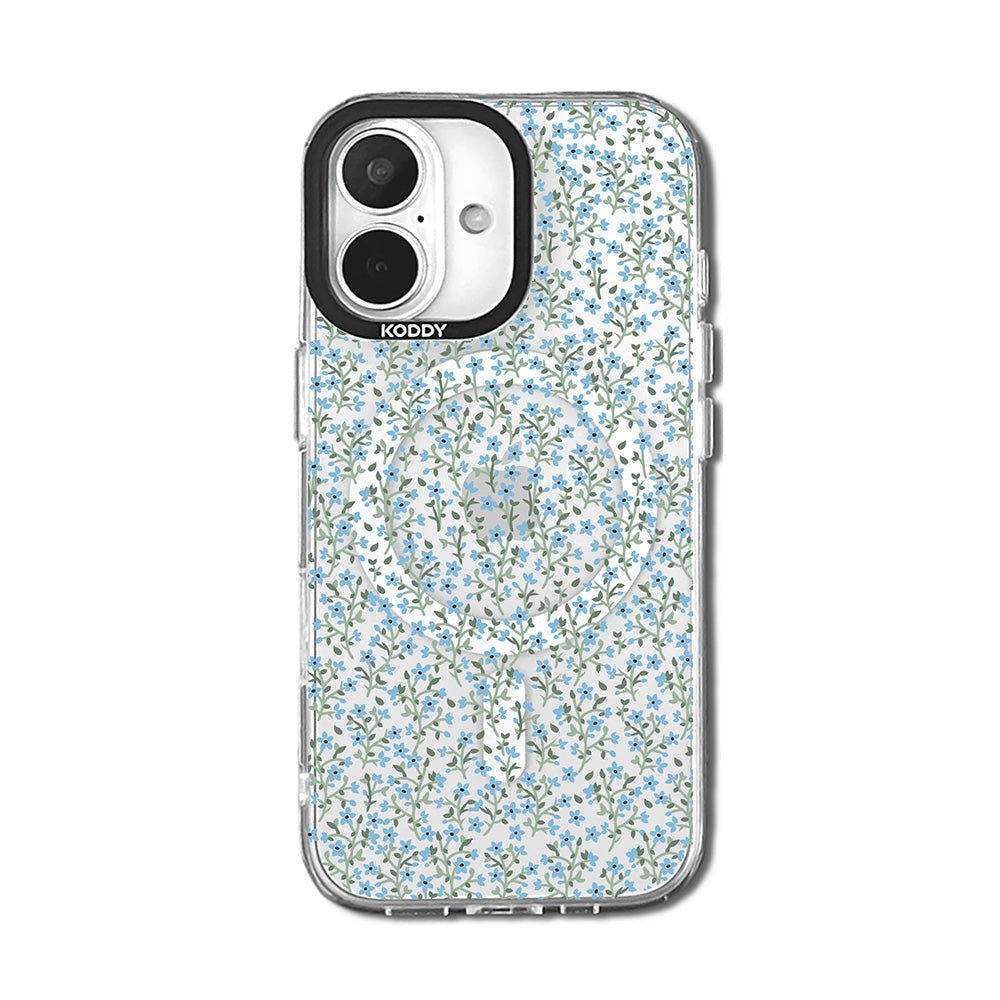 Blue Wildflower Floral iPhone Case