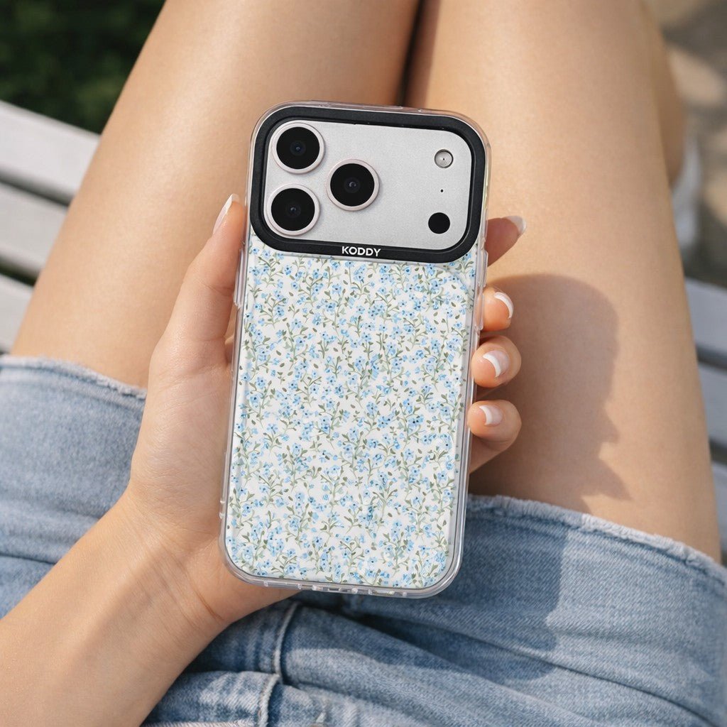 Blue Wildflower Floral iPhone Case - KODDY aesthetic iphone case UK