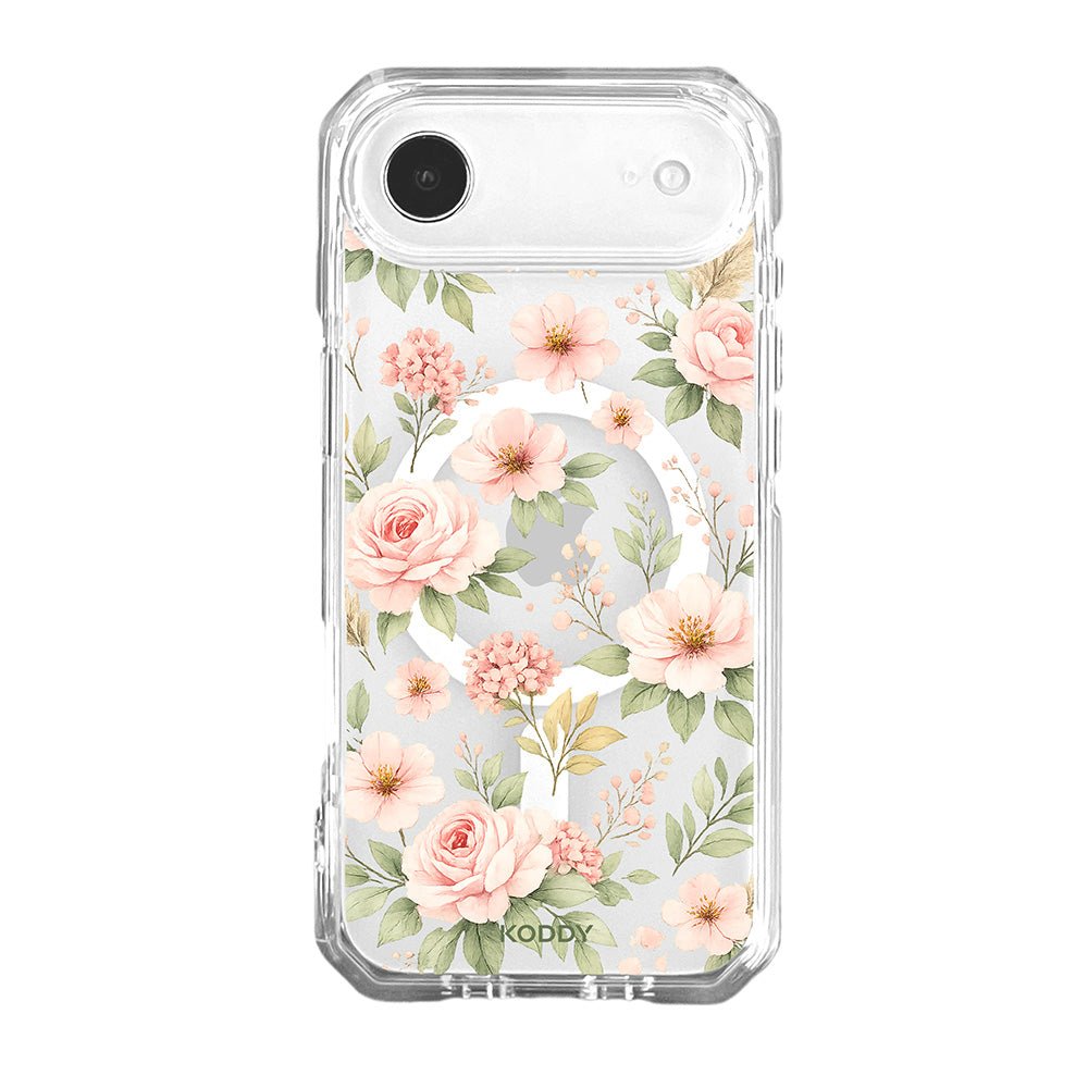 Botanical Blush Garden Floral Clear Phone Case