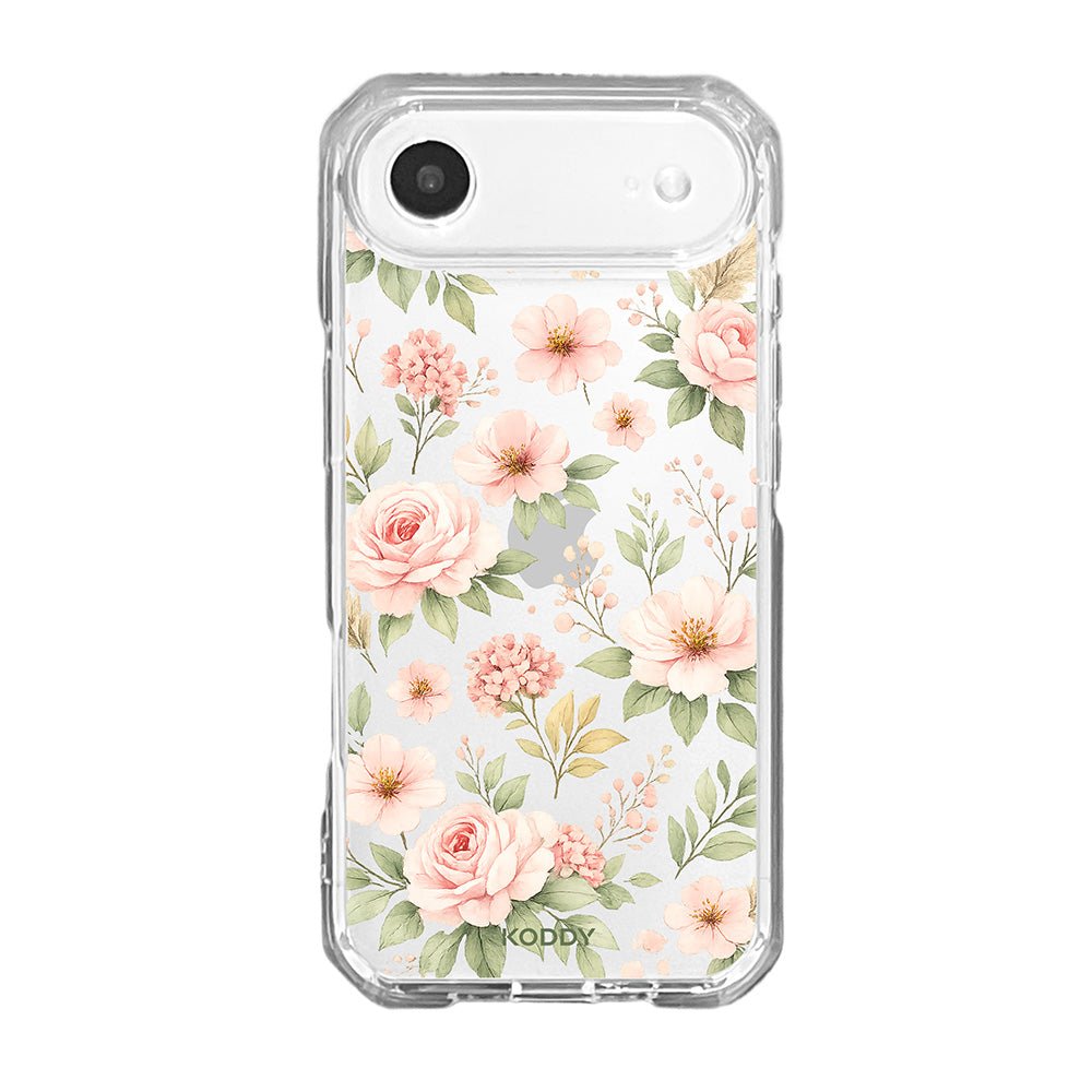 Botanical Blush Garden Floral Clear Phone Case
