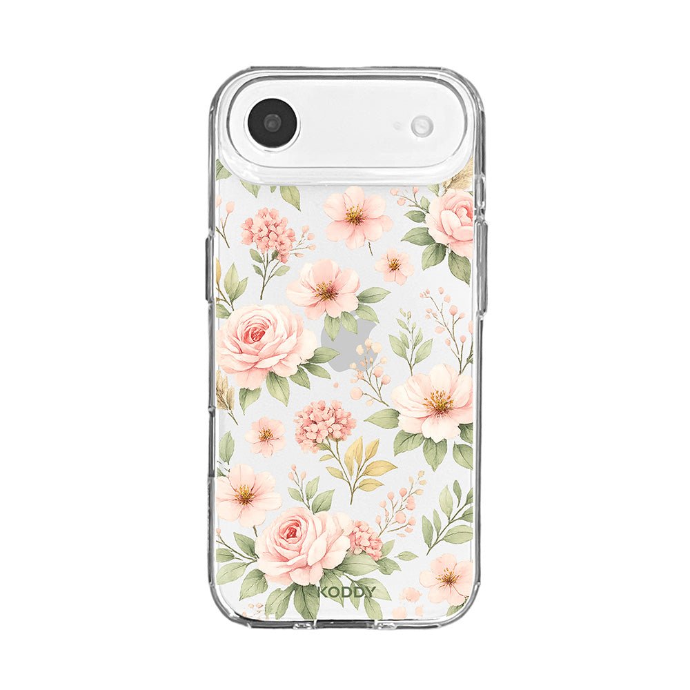 Botanical Blush Garden Floral Clear Phone Case