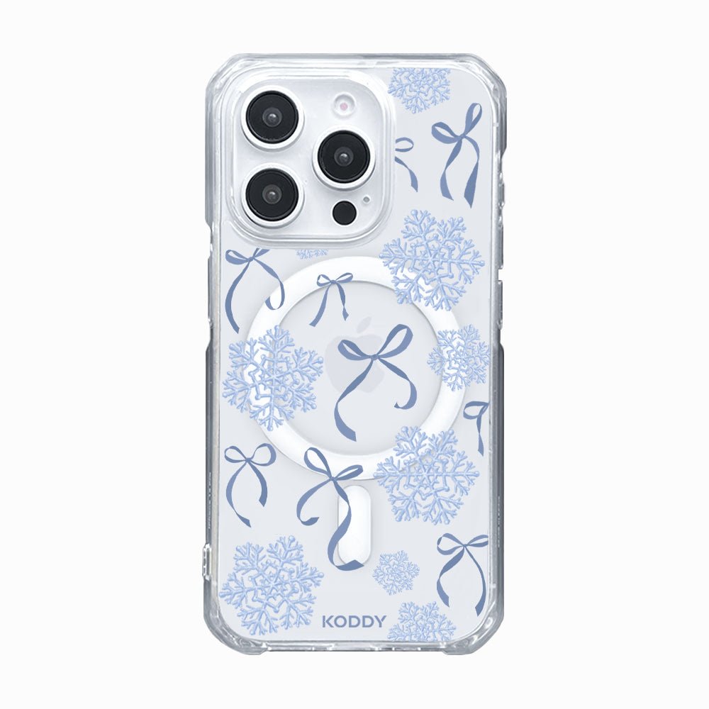 Bows with Snowflakes Phone Case-KODDY aesthetic iphone case UK