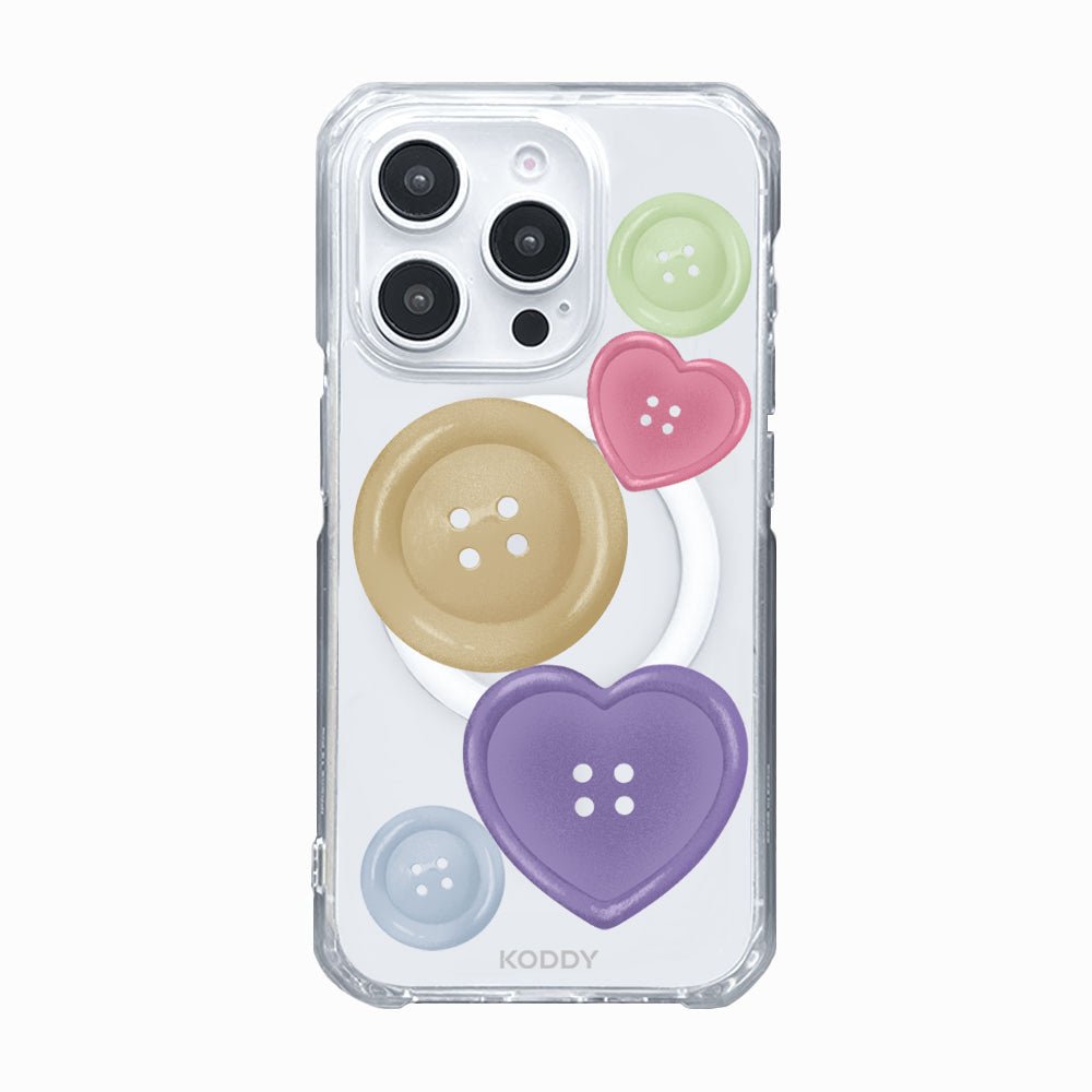 Brown And Purple Buttons Phone Case