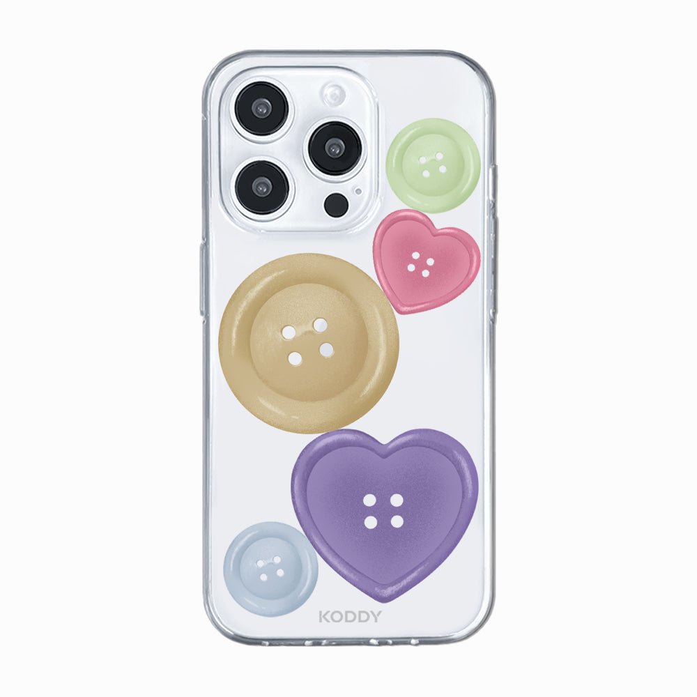 Brown And Purple Buttons Phone Case
