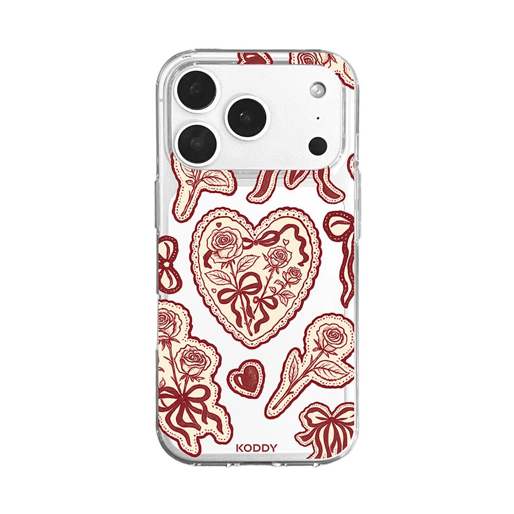 Burgundy Lace Phone Case - KODDY