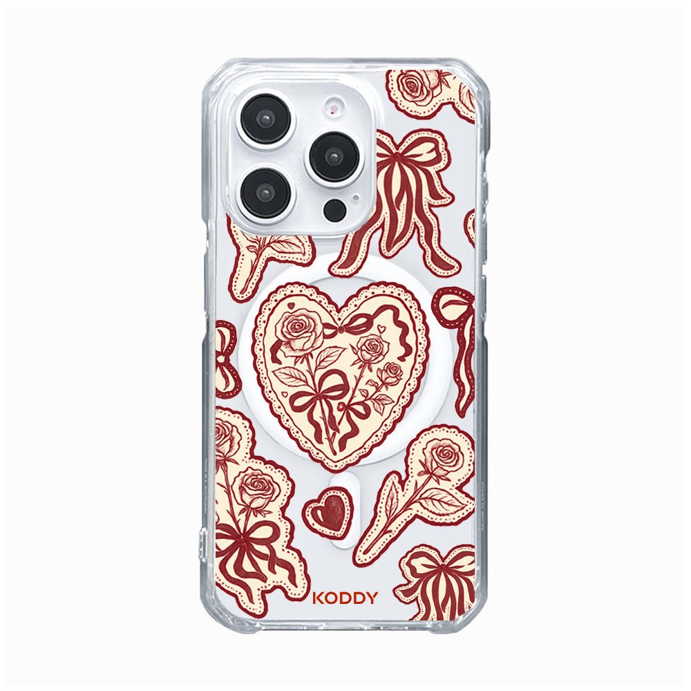 Burgundy Lace Phone Case - KODDY