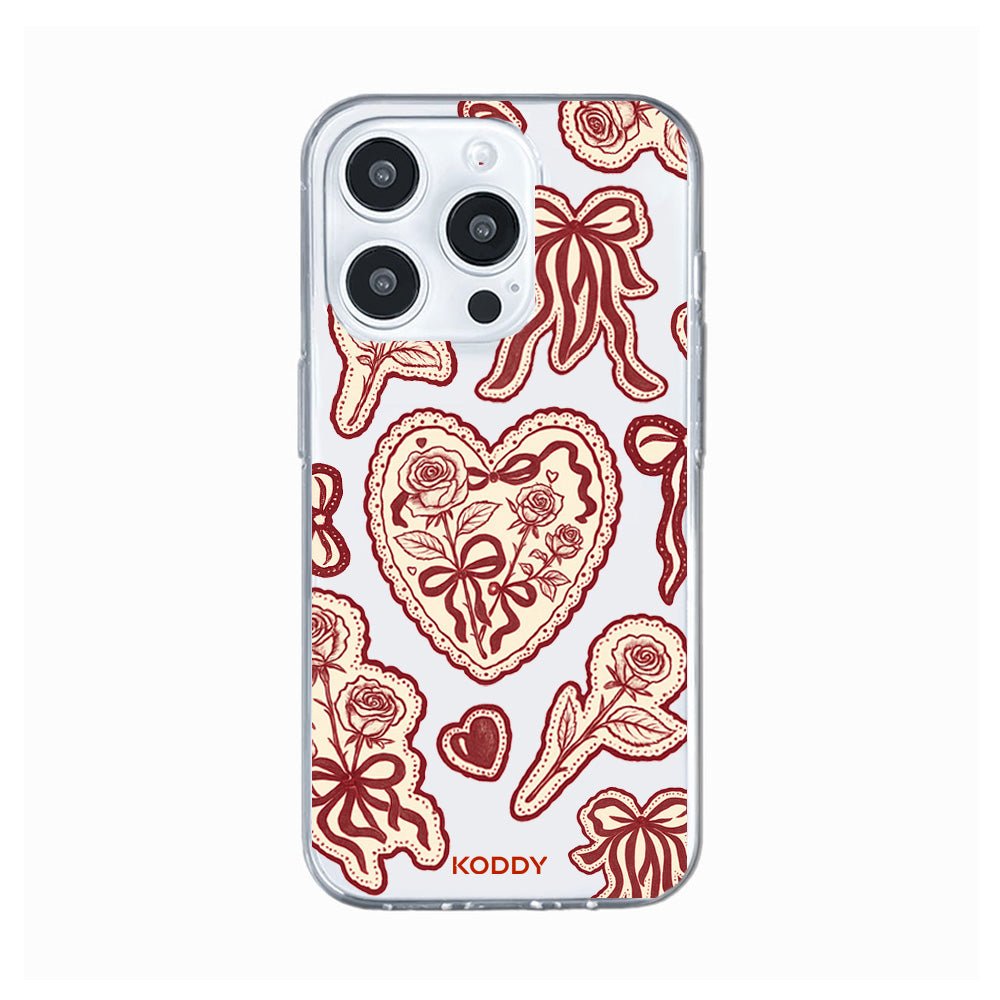 Burgundy Lace Phone Case - KODDY