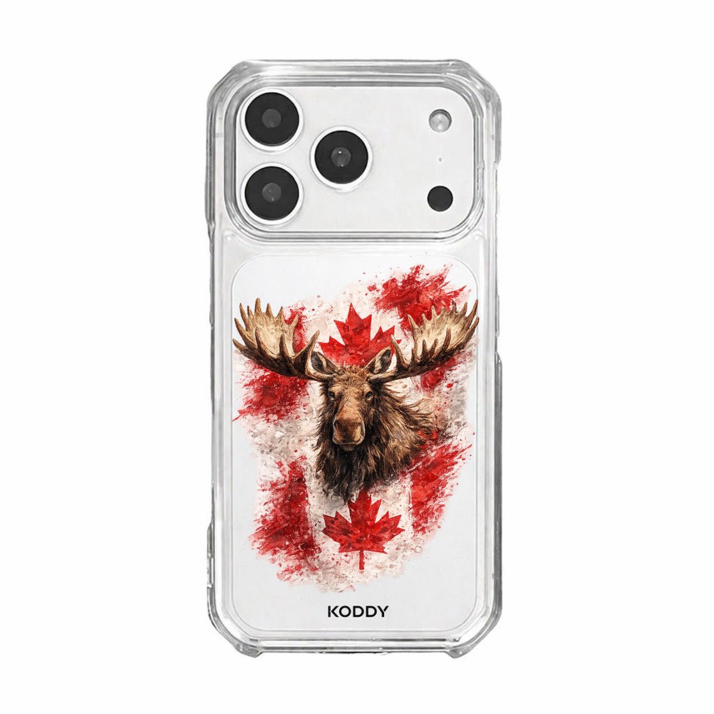 Canadian Flag and Moose Phone Case