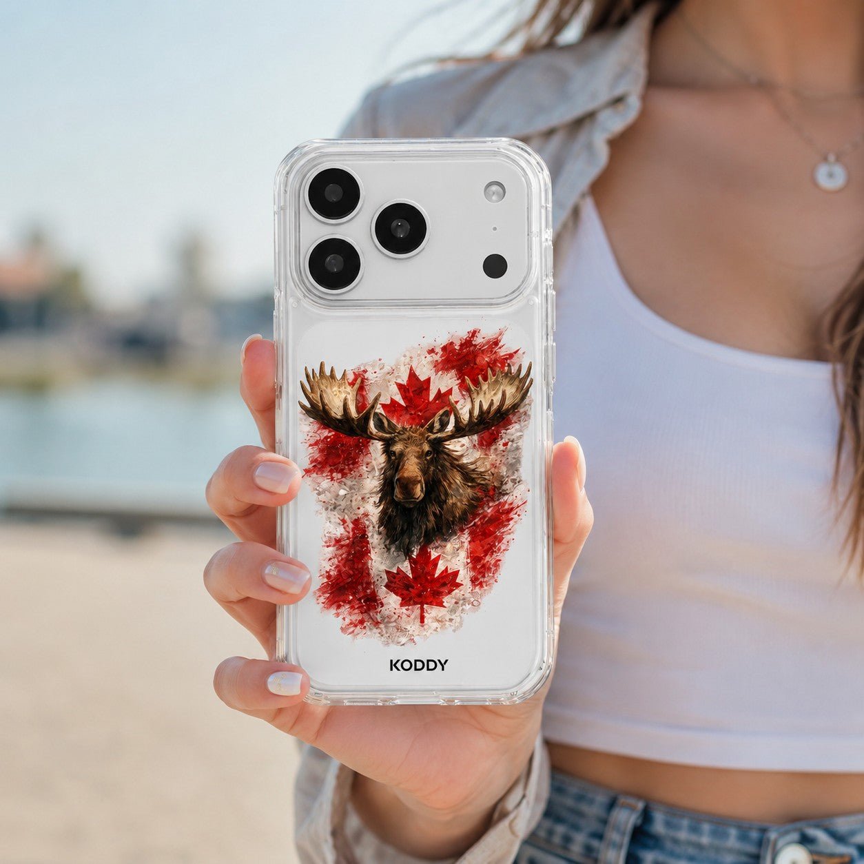 Canadian Flag and Moose Phone Case - KODDY aesthetic iphone case UK