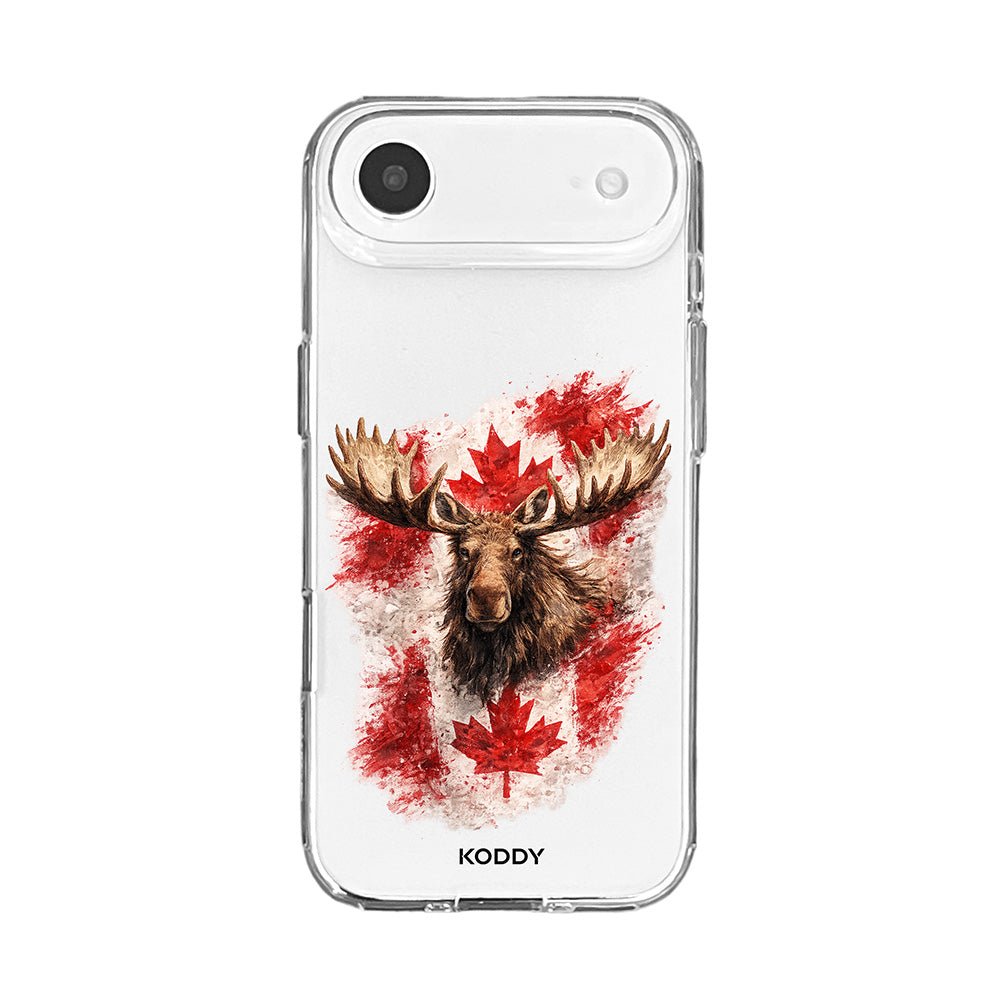 Canadian Flag and Moose Phone Case
