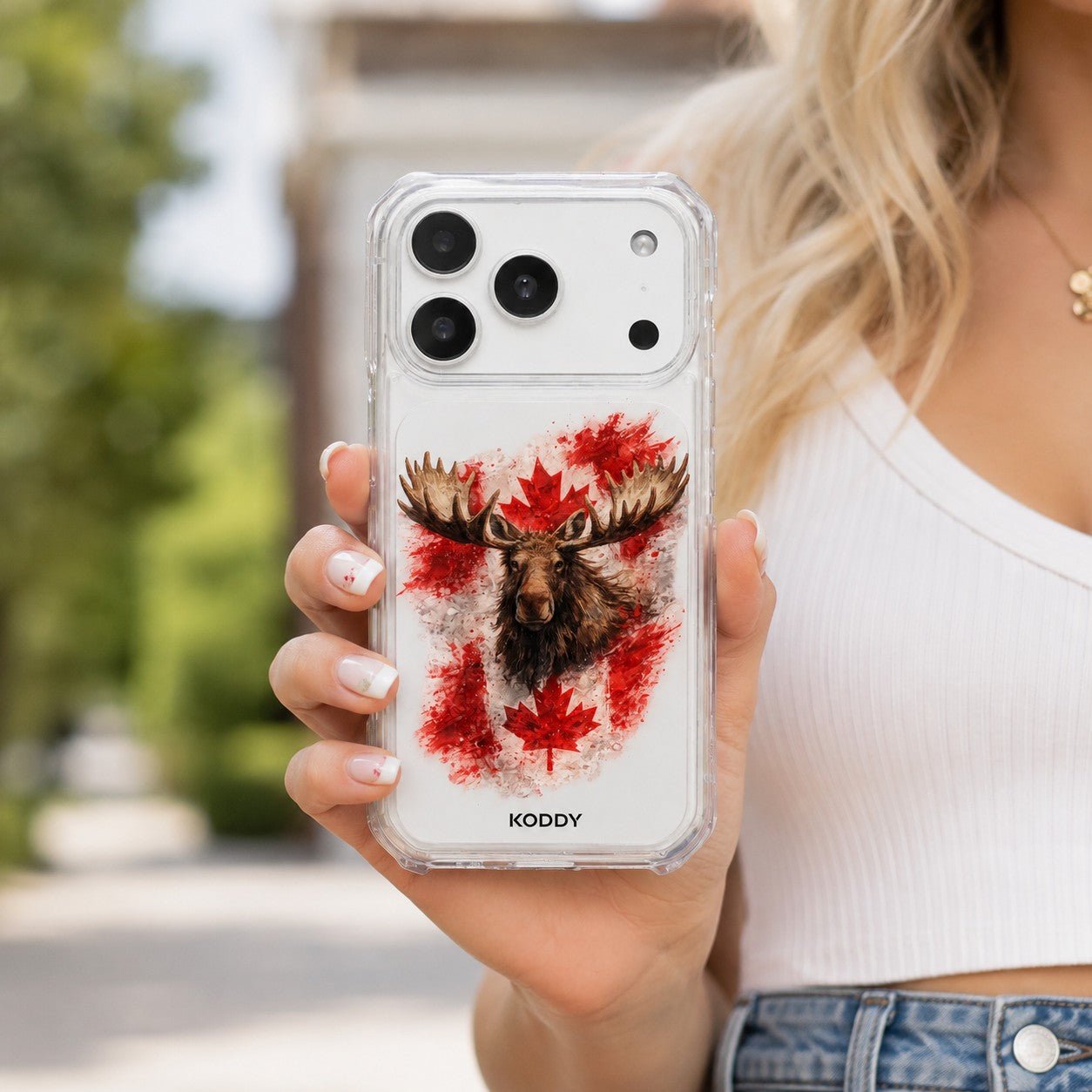 Canadian Flag and Moose Phone Case - KODDY aesthetic iphone case UK