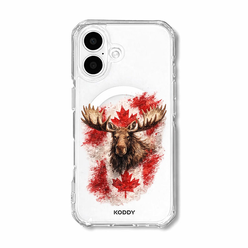 Canadian Flag and Moose Phone Case