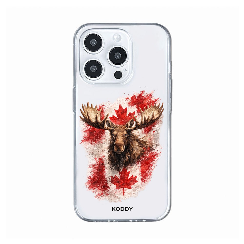 Canadian Flag and Moose Phone Case