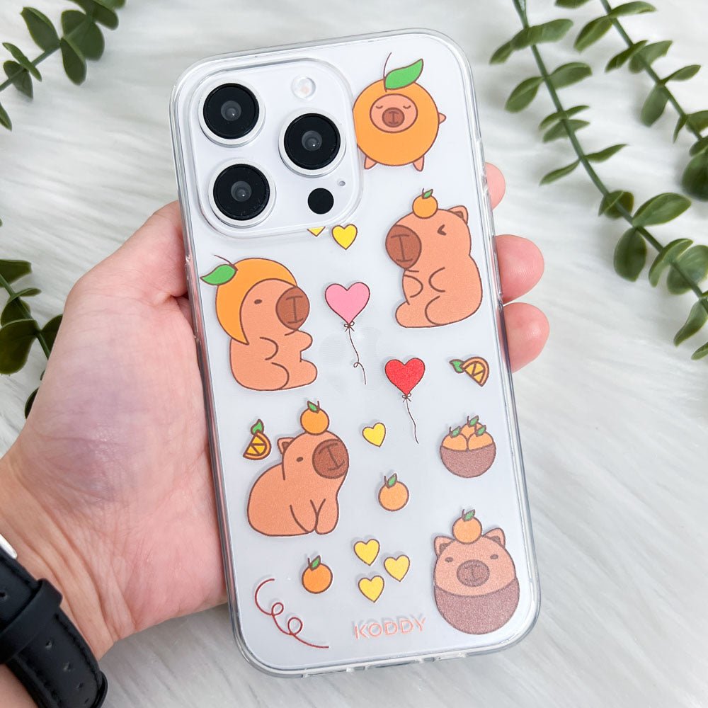 Cute Capybara Delight Phone Case-KODDY
