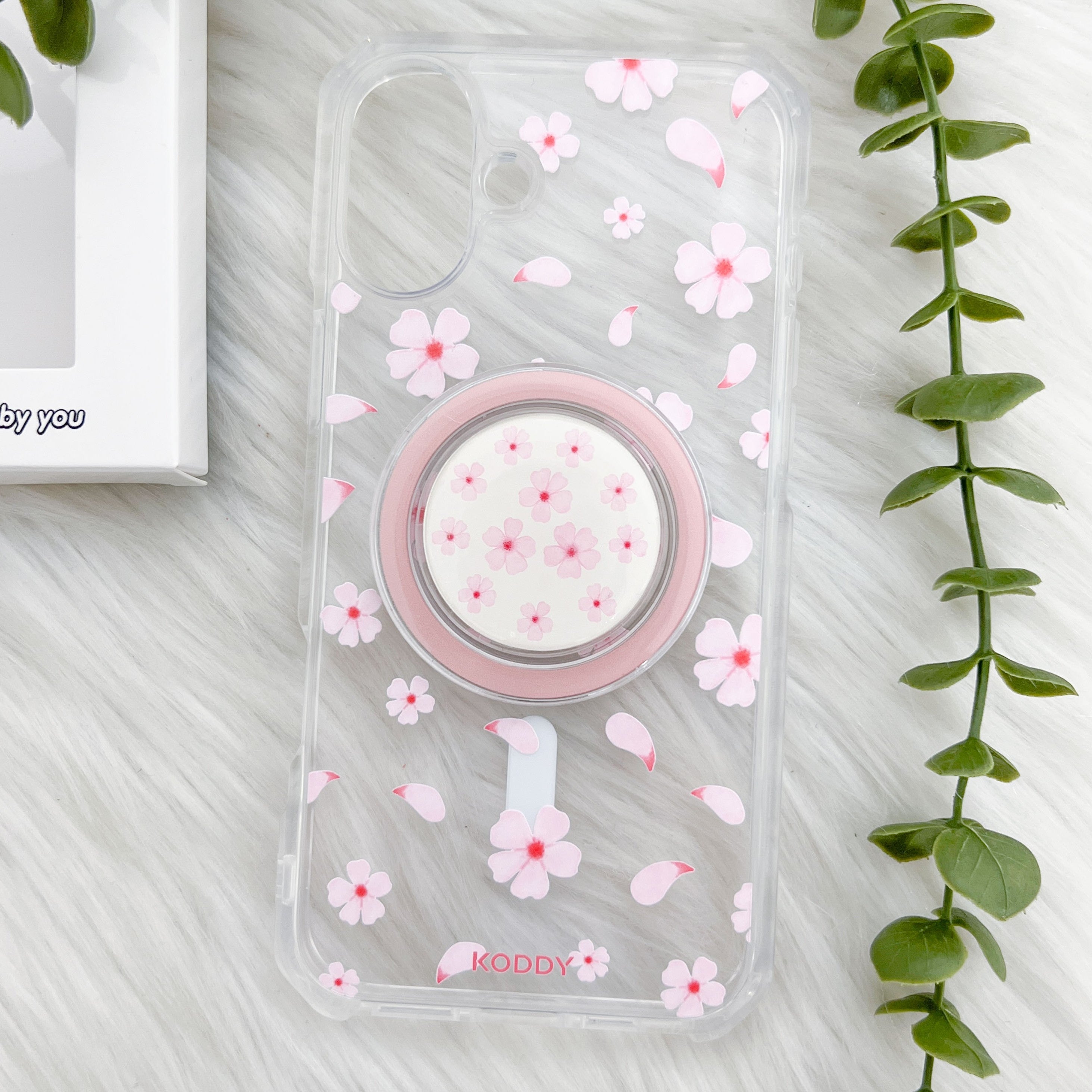 Cherry Blossom Phone Case and Phone Grip Bundle - KODDY aesthetic iphone case UK