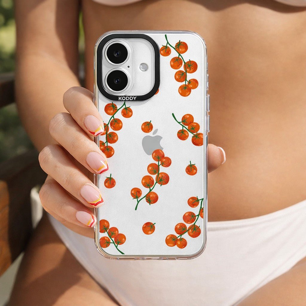 Cherry Vine Tomatoes iPhone Case - KODDY aesthetic iphone case UK