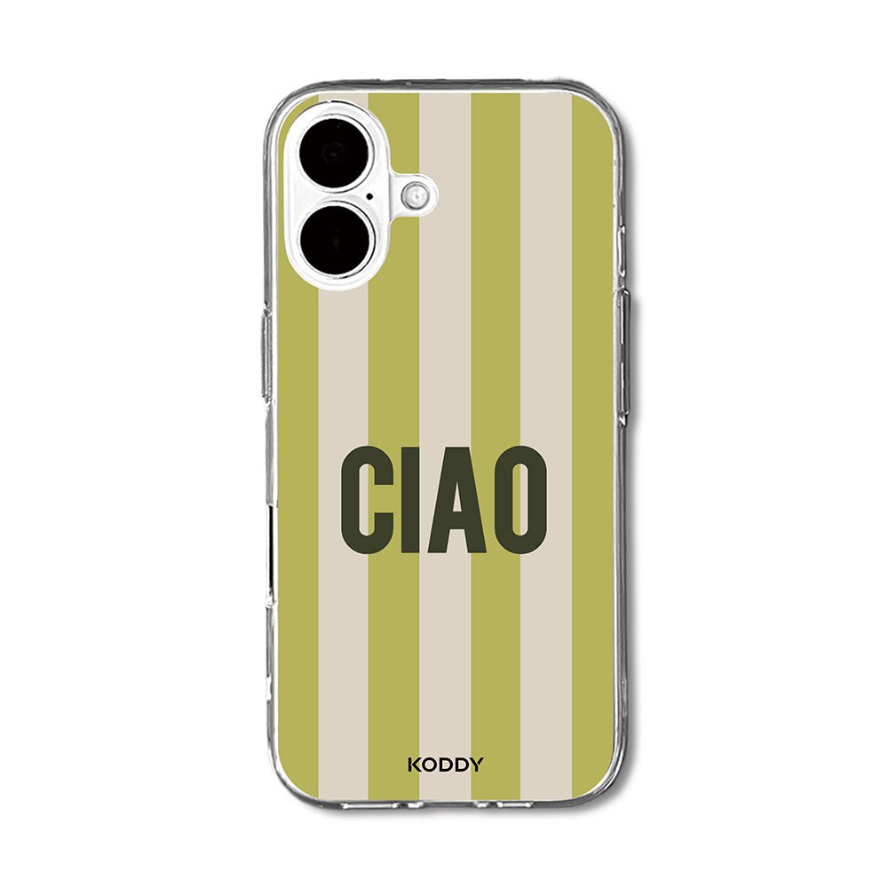 Ciao Retro Stripe Phone Case