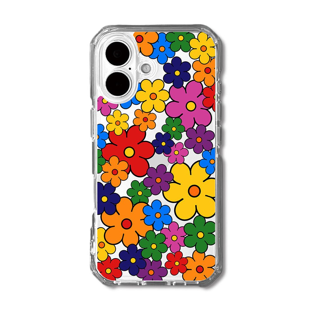 Colorful Retro Pop Flower Pattern Phone Case-KODDY