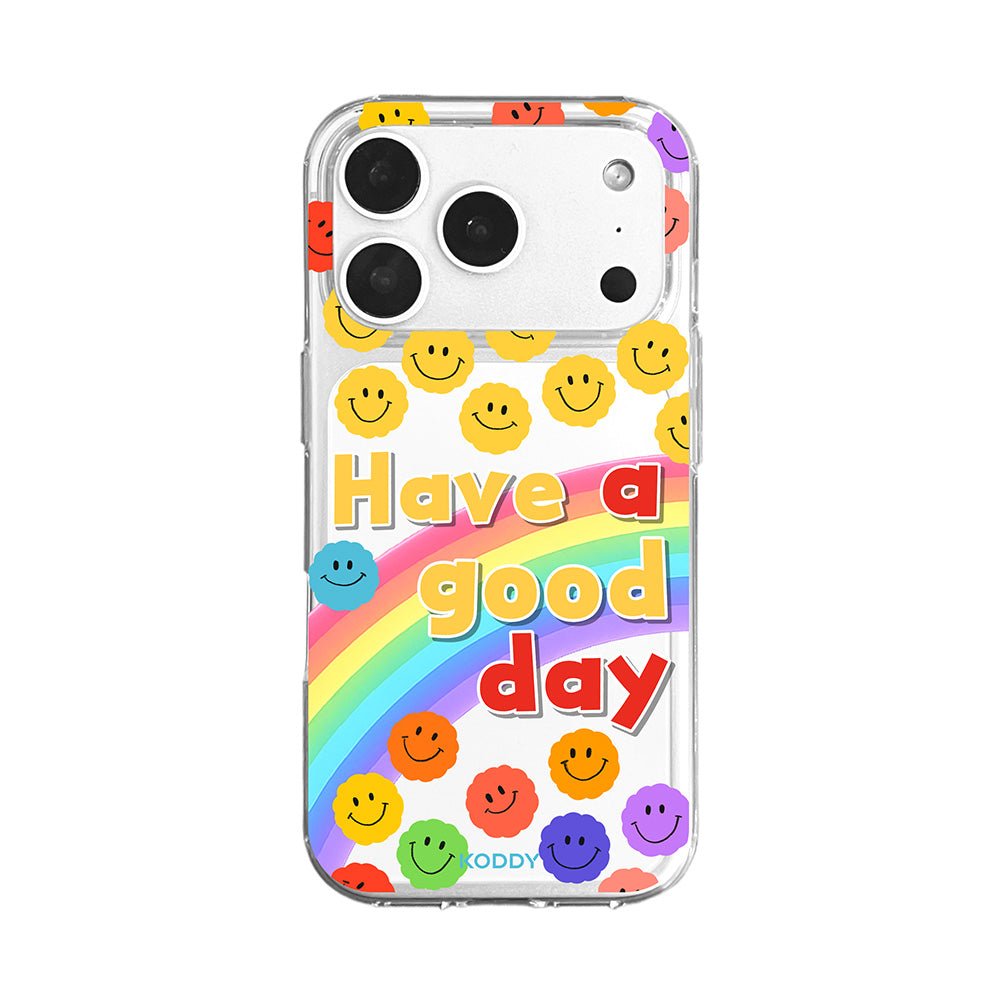 Colorful Smiley Face Rainbow Phone Case - KODDY aesthetic iphone case UK