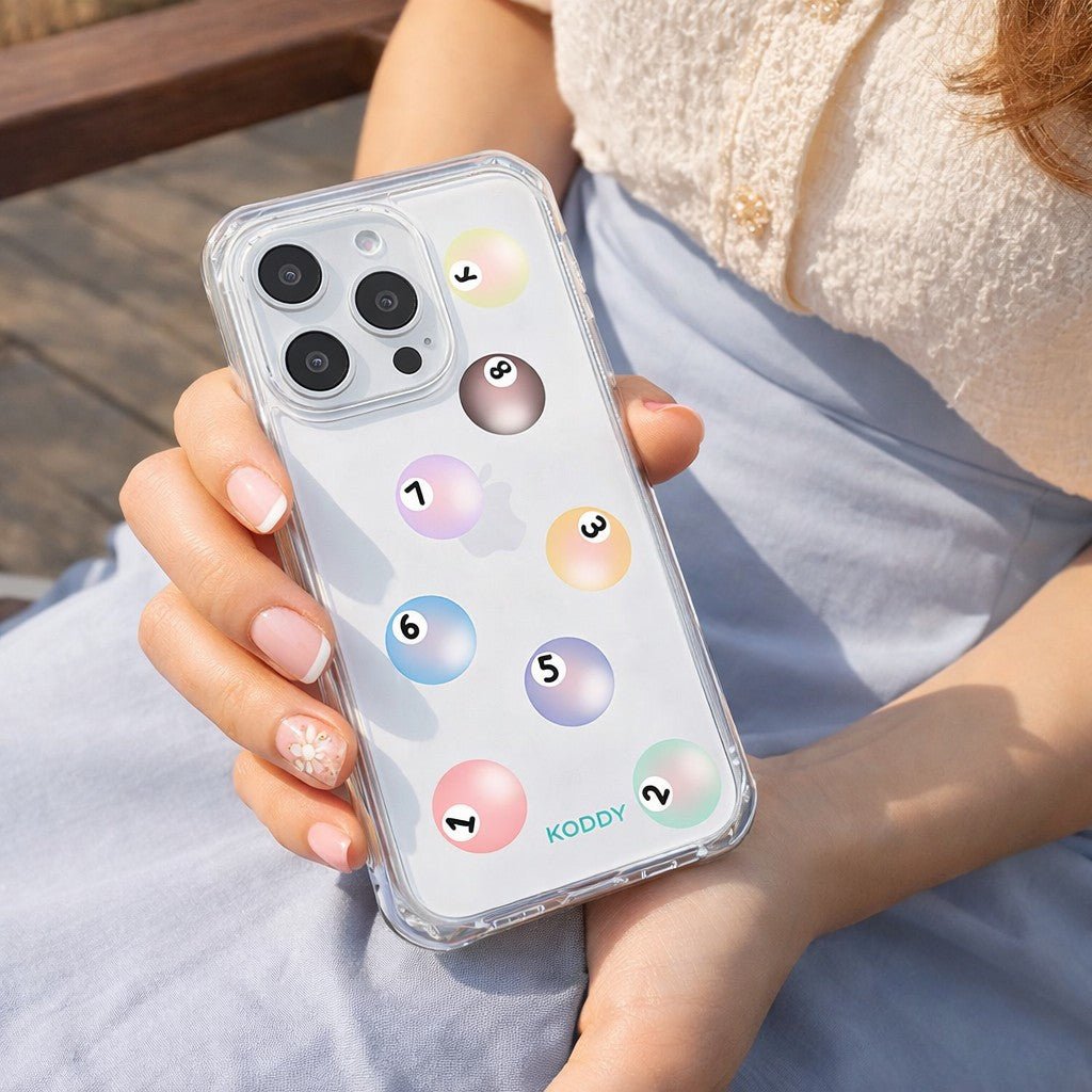 Colourful Pool Balls Phone Case - KODDY aesthetic iphone case UK