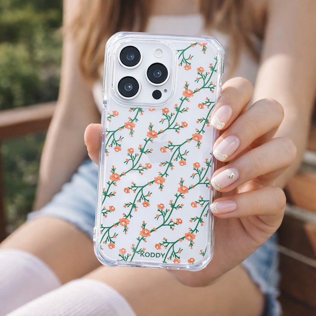 Coral Blooming Flower Phone Case - KODDY aesthetic iphone case UK