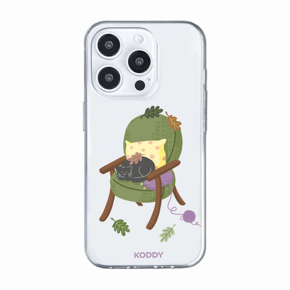 Cozy Sofa Cat Phone Case-KODDY aesthetic iphone case UK