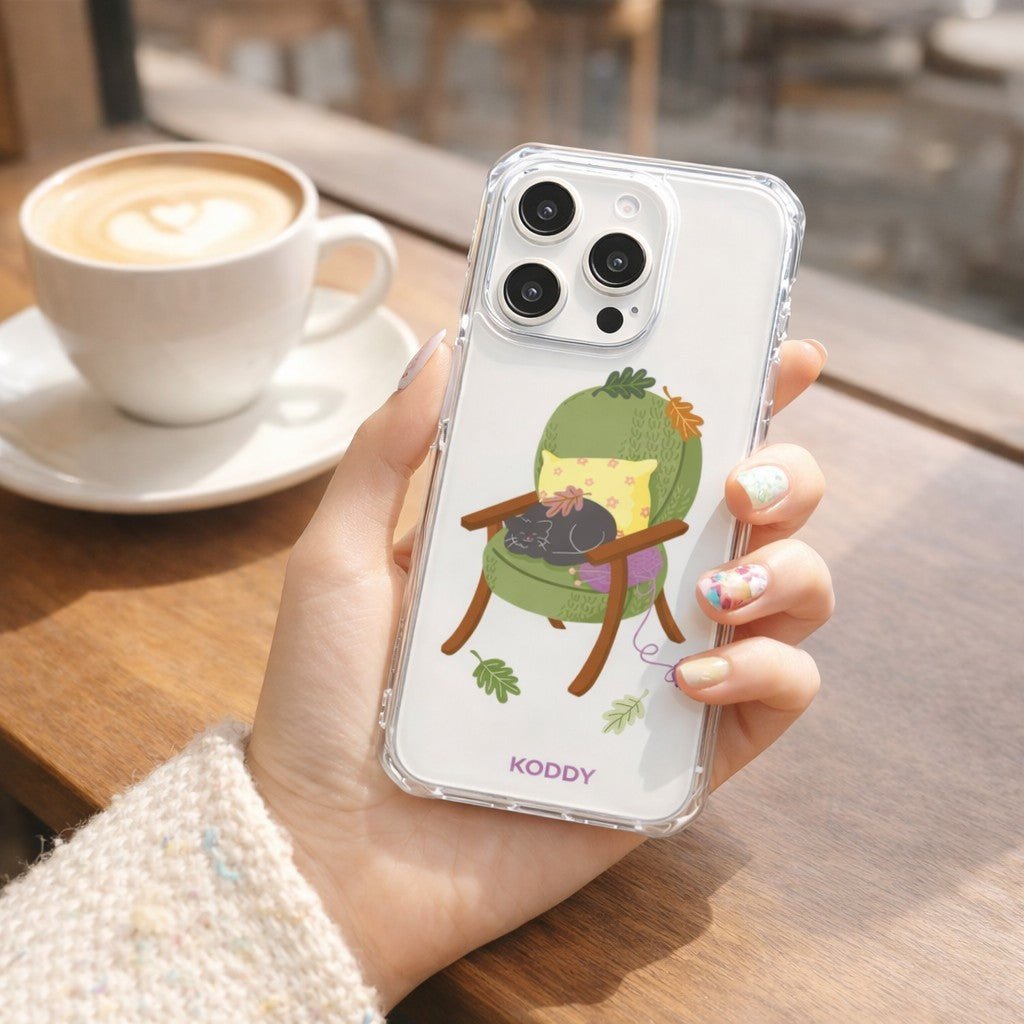 Cozy Sofa Cat Phone Case-KODDY aesthetic iphone case UK