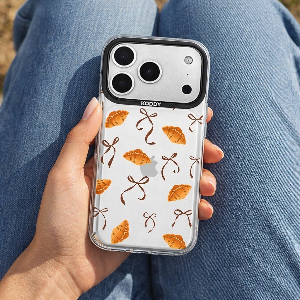 Croissants with Ribbon Bows iPhone Case - KODDY aesthetic iphone case UK