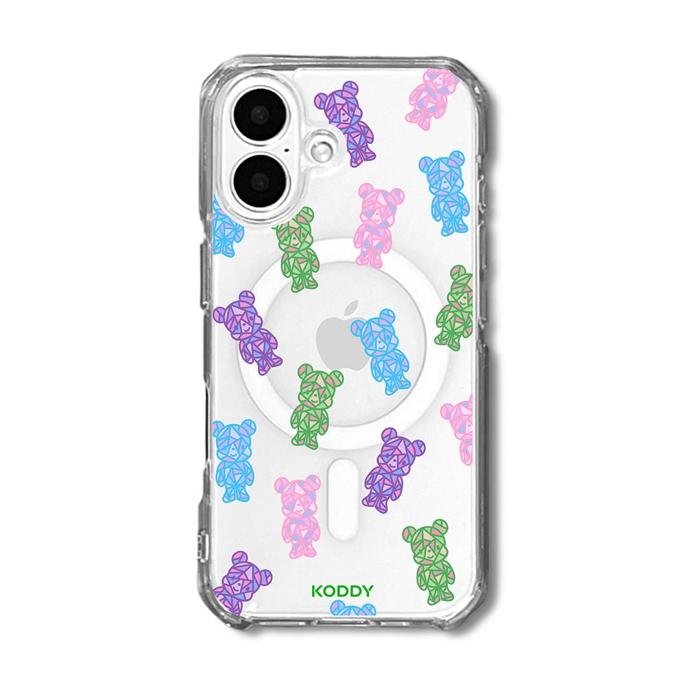 Crystal Teddy Bear Phone Case-KODDY aesthetic iphone case UK