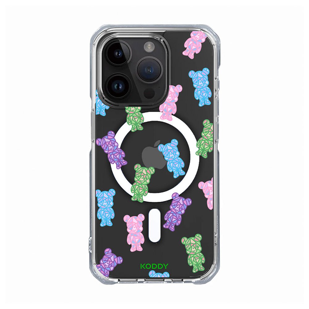 Crystal Teddy Bear Phone Case-KODDY aesthetic iphone case UK