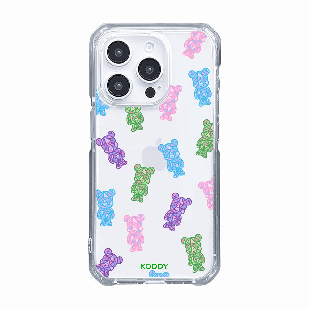 Crystal Teddy Bear Phone Case-KODDY aesthetic iphone case UK