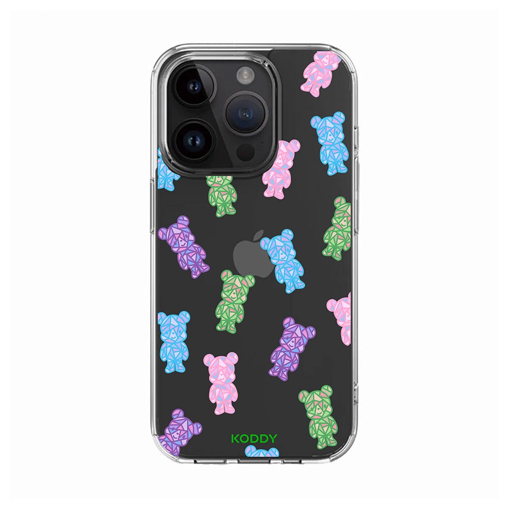 Crystal Teddy Bear Phone Case-KODDY aesthetic iphone case UK