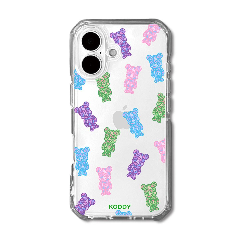 Crystal Teddy Bear Phone Case-KODDY aesthetic iphone case UK