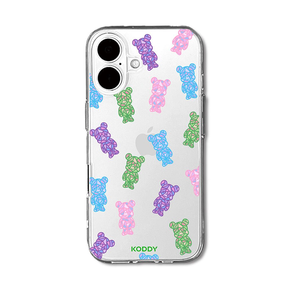 Crystal Teddy Bear Phone Case-KODDY aesthetic iphone case UK