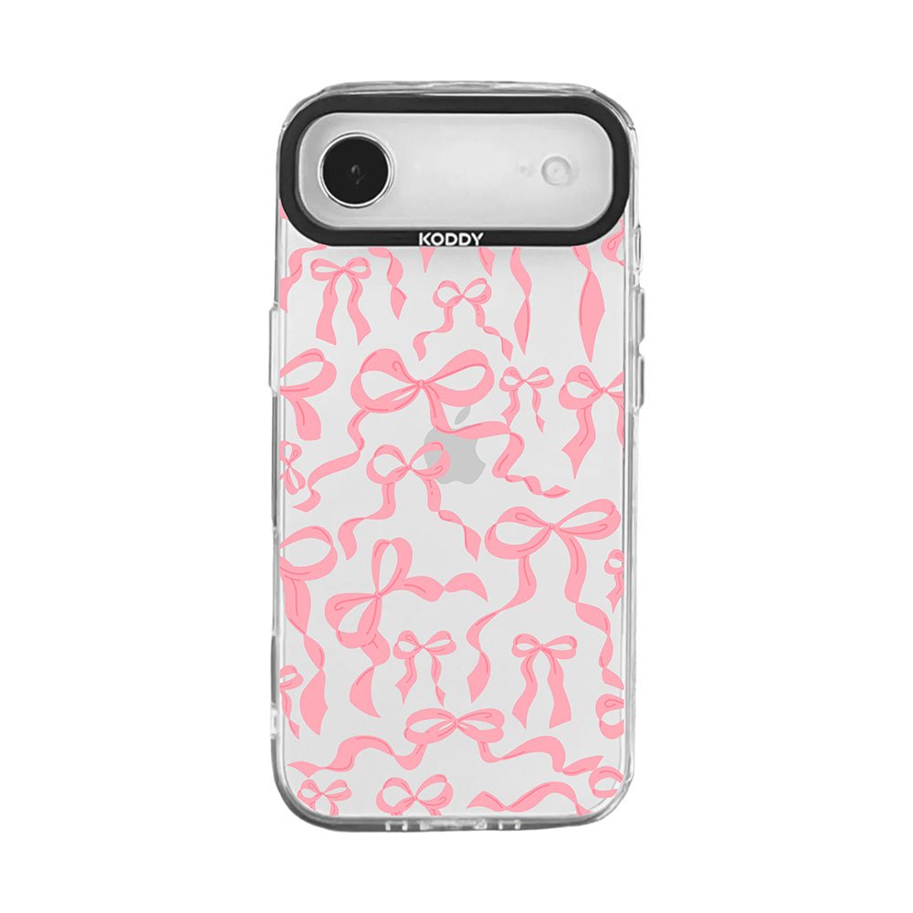 Cute Baby Pink Ribbon Bows iPhone Case