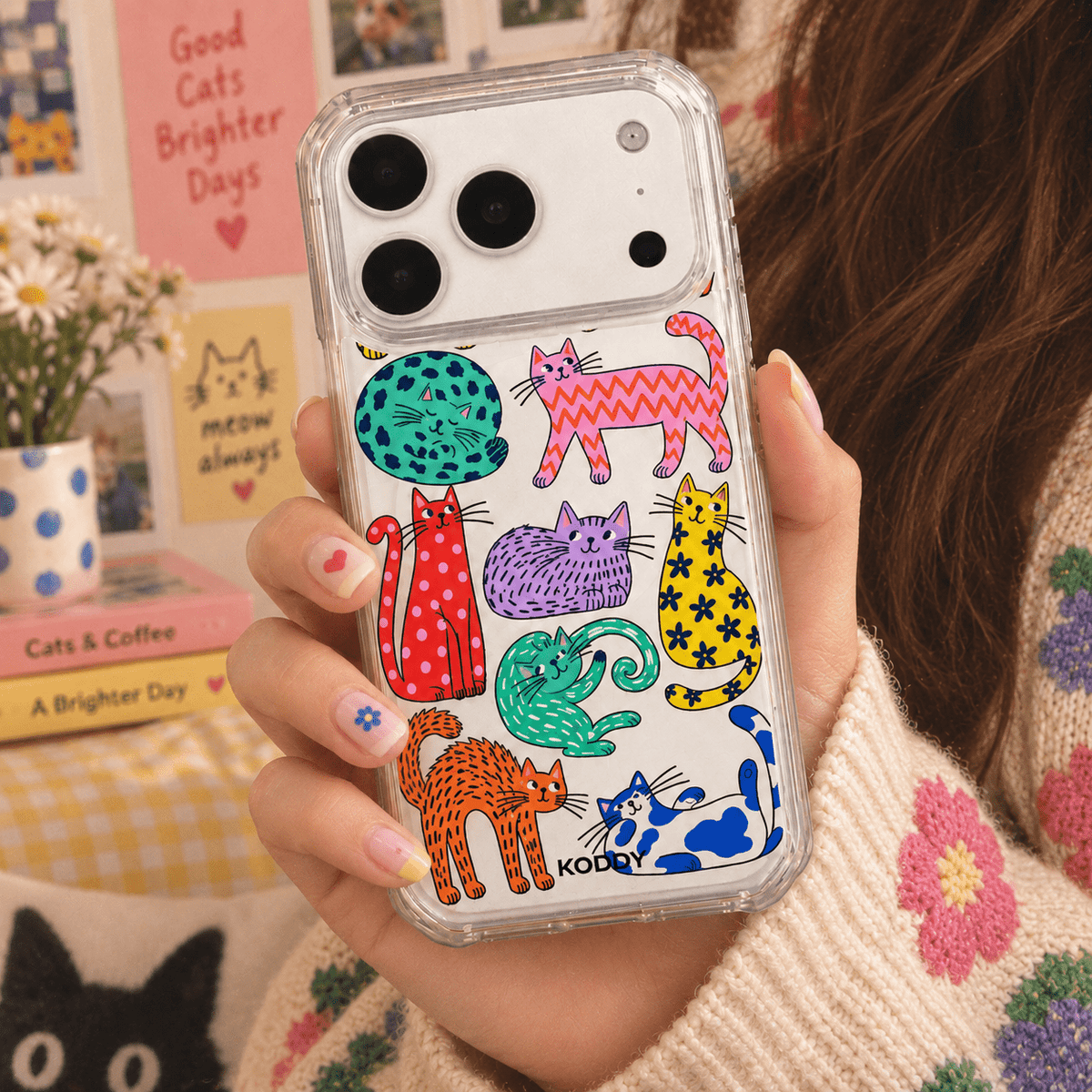 Cute Cat Aesthetic Phone Case-KODDY aesthetic iphone case UK