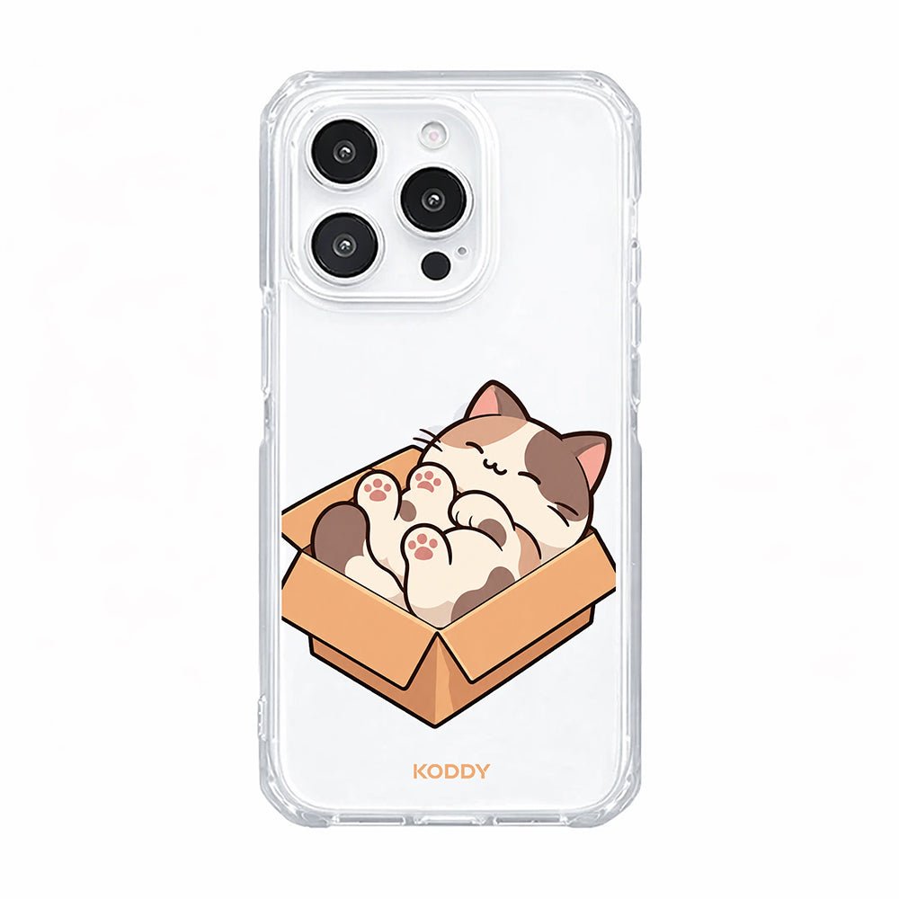 Cute Cat in a Box Aesthetic Phone Case