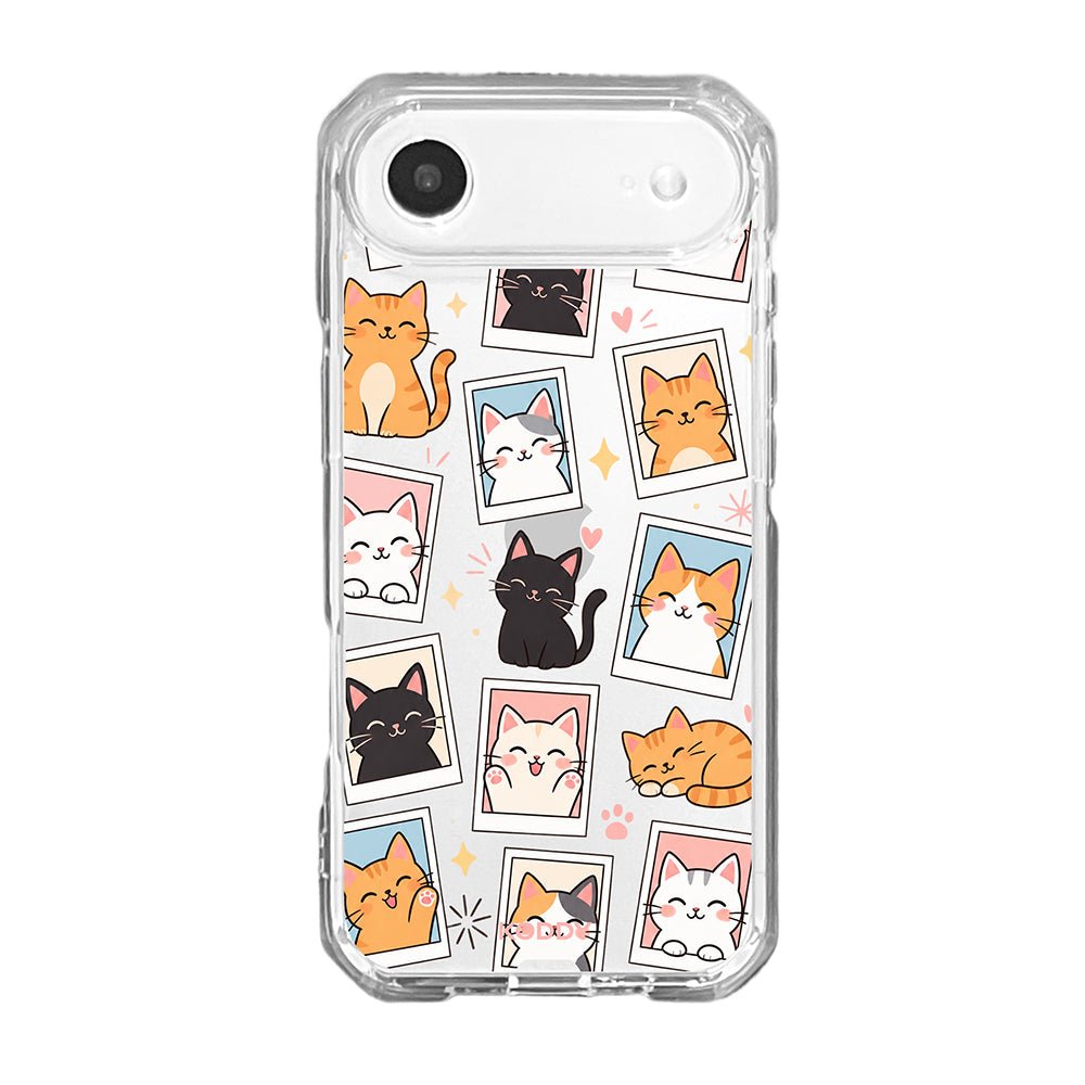 Cute Cat Photo Frame Clear Phone Case