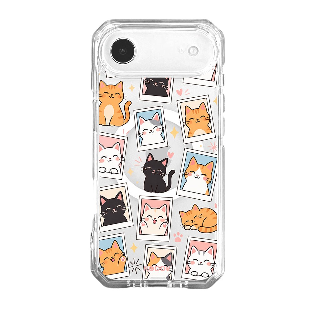 Cute Cat Photo Frame Clear Phone Case