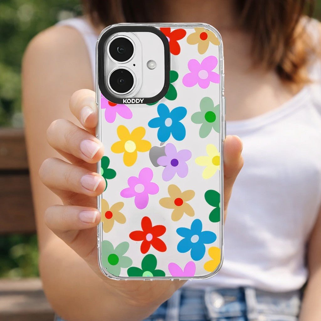 Cute Colourful Daisy iPhone Case - KODDY aesthetic iphone case UK