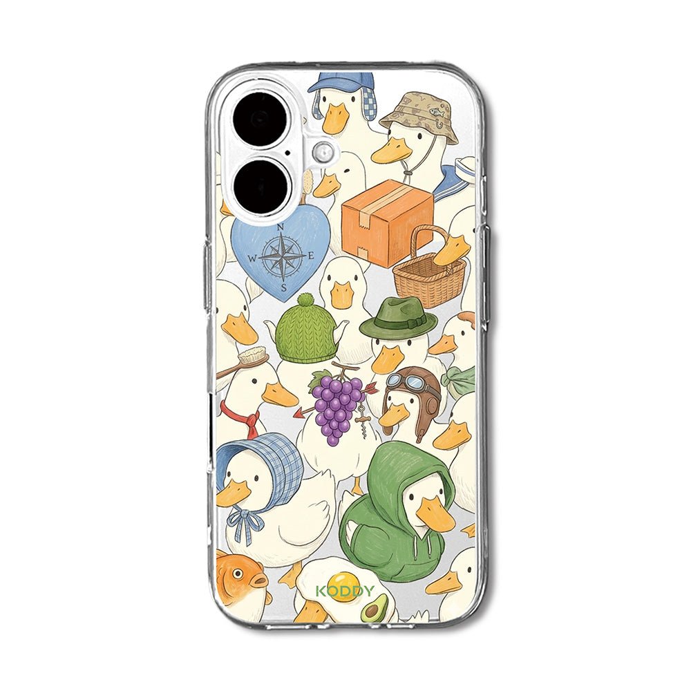 Cute Duck and Goose Adventure Aesthetic Phone Case-KODDY aesthetic iphone case UK