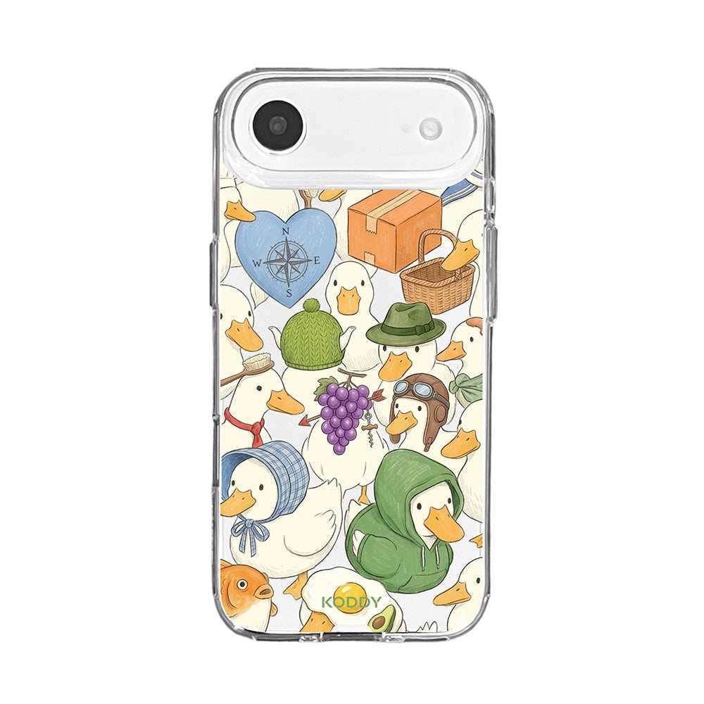 Cute Duck and Goose Adventure Aesthetic Phone Case-KODDY aesthetic iphone case UK