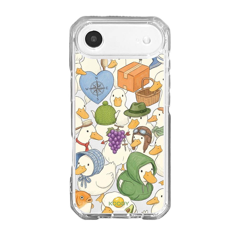 Cute Duck and Goose Adventure Aesthetic Phone Case-KODDY aesthetic iphone case UK