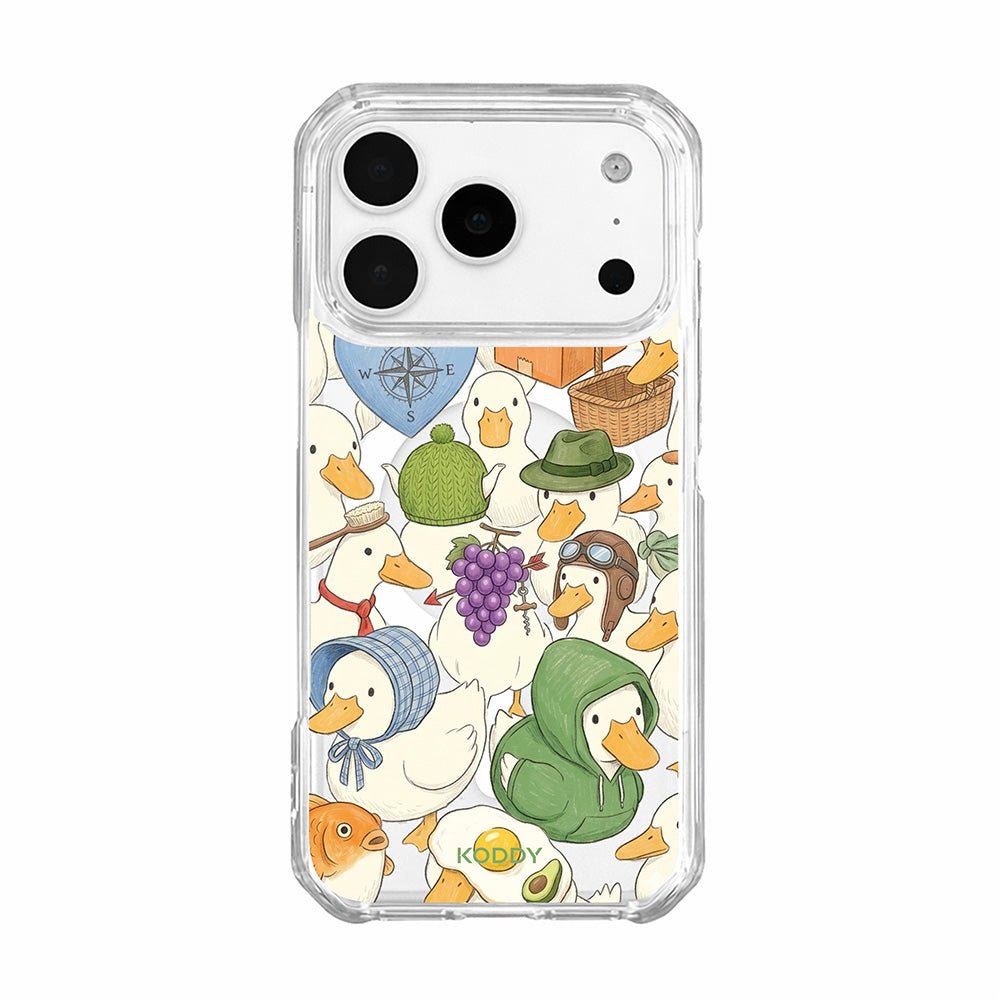 Cute Duck and Goose Adventure Aesthetic Phone Case-KODDY aesthetic iphone case UK