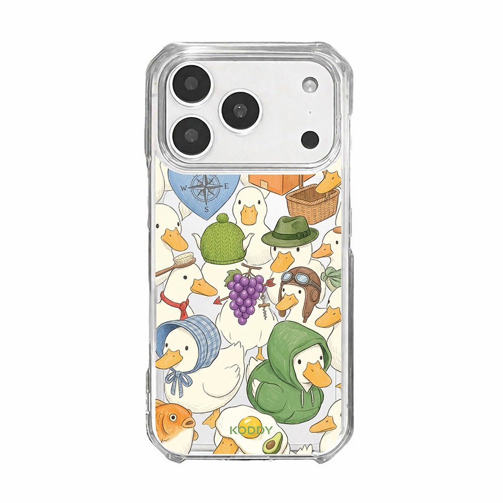 Cute Duck and Goose Adventure Aesthetic Phone Case-KODDY aesthetic iphone case UK