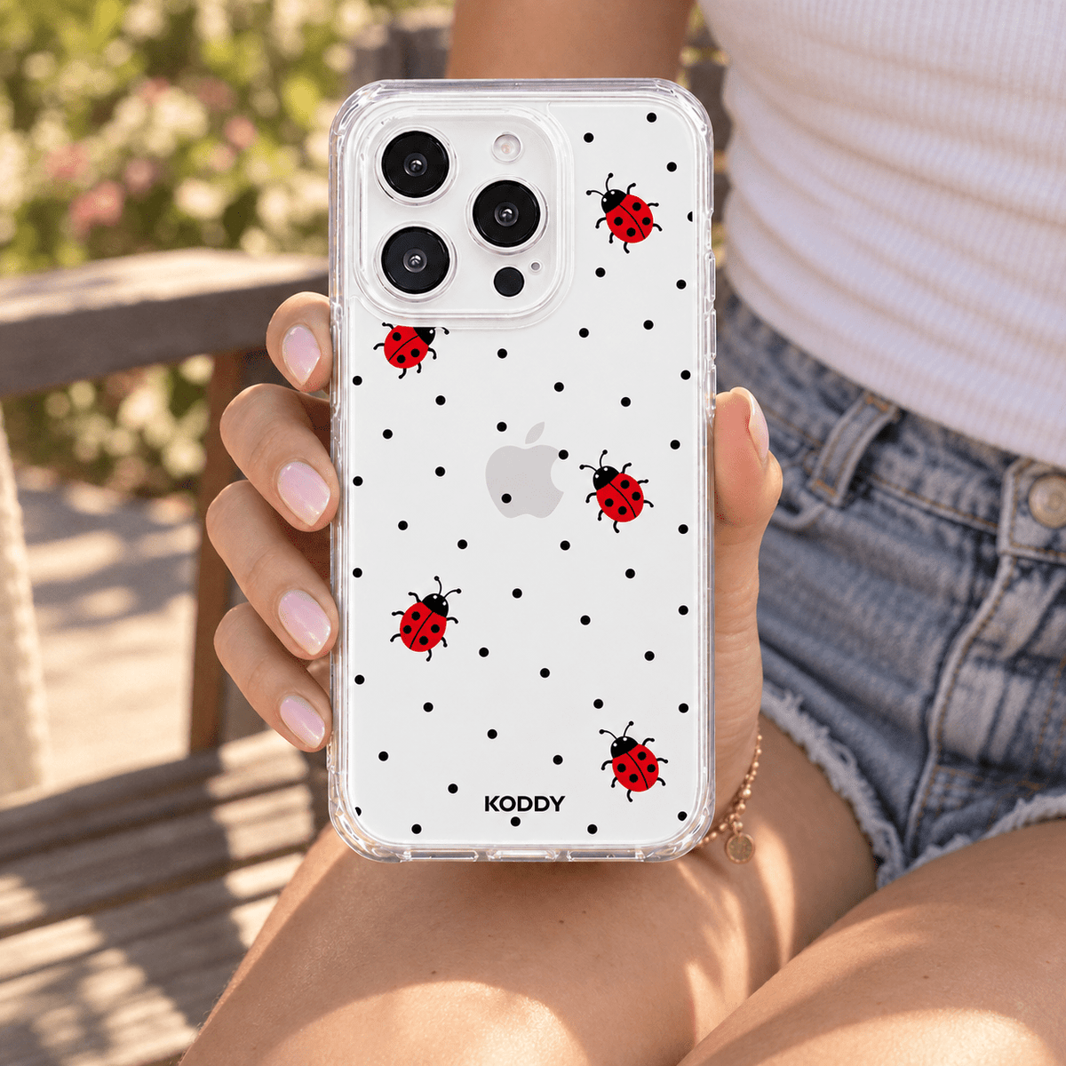 Cute Ladybird Polka Dot Phone Case-KODDY aesthetic iphone case UK
